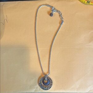 Brighton Silver plated Necklace with Large Circular Pendant